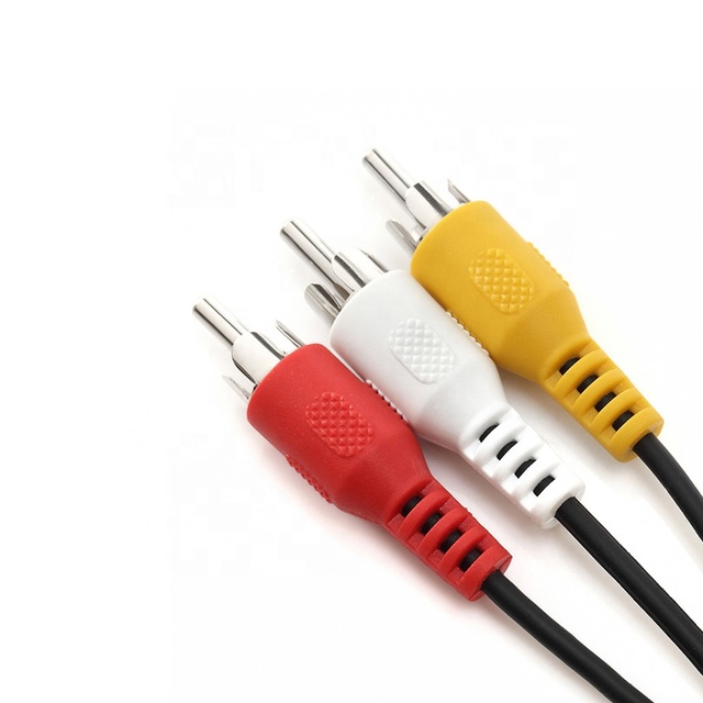 rca car audio 1.8M Audio Video AV Cable Cord Wire to 3 RCA TV Lead computer rac