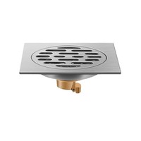 Bonde de sol en acier inoxydable pour salle de bain, machine à laver, balcon, toilettes - Anti-obstruction, imperméable, désodorisant, bonde de sol de douche