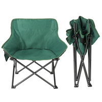 Chaise de camping pliante portable en tissu Oxford 600D avec poche latérale et cadre en acier pour la pêche en plein air et la plage - Vente en gros