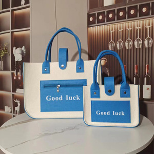 Túi đựng đồ bằng nỉ thân thiện với môi trường, may theo yêu cầu, bán buôn Yilin, túi xách nữ kiểu giản dị, in logo - Product Image 6