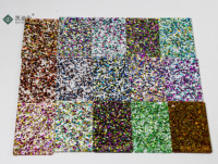 Feuille acrylique pailletée personnalisée, panneau en plastique PMMA, épaisseur 3 mm, 5 mm, 8 mm, découpe au laser