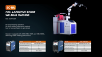 Robot de soudage collaboratif haute efficacité, machine de soudage Cobot facile à utiliser pour la fabrication métallique