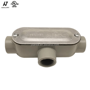 Rosca de aluminio tipo <span class=keywords><strong>T</strong></span> con tapa y cuerpo de conducto de junta - Product Image 1