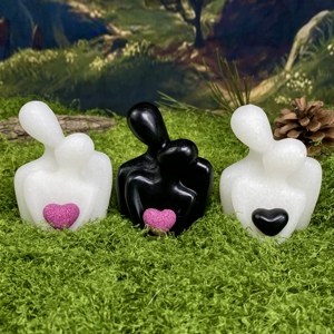 Statuetta in Cristallo <span class=keywords><strong>di</strong></span> Coppia Abbracciata 7cm, Decorazione Amore Eterno, Pietra Curativa Reiki, Regalo Romantico per San Valentino - Product Image 3