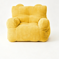 Canapé paresseux pour enfants, fauteuil mini une place en tissu doux, pouf pour la lecture et la relaxation des enfants