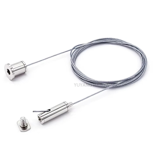 Có thể điều chỉnh đường sắt treo hệ thống tùy chỉnh bền Nickel <span class=keywords><strong>Wire</strong></span> Rope treo Kit cho chiếu sáng - Product Image 1