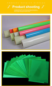 Tira de vinilo reflectante de PVC que brilla en la oscuridad Diseños prismáticos únicos Láminas reflectantes Autoadhesivas personalizables - Product Image 5