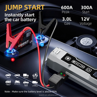 Portable aspirateur voiture pneu gonfleur air compresseur pompe batterie Booster voiture batterie externe saut démarreur avec compresseur d'air
