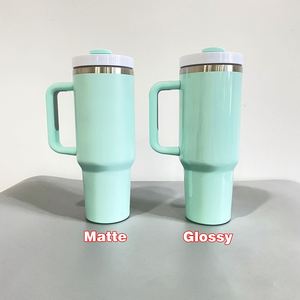 Gobelet isotherme en acier inoxydable H2.0 de 40 oz avec poignée et paille, couleurs assorties, vierges pour sublimation, pour cadeau adulte, maintien thermique 6-12 heures - Product Image 4