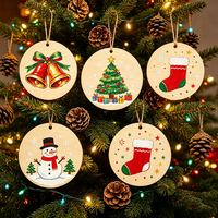Cercles non finis à faire soi-même avec trous pour décorations murales écologiques de Noël
