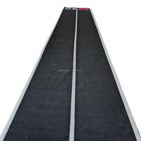 Maßgefertigter Farbiger Kunstrasen-Fitnessmatte 2M x 16,1M Hyrox Turf Sled Push Laufbahn Indoor Gym Rasen Umweltfreundlich Langlebig