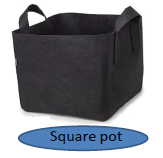 Sacs de culture carrés multi-tailles en tissu non tissé Choix <span class=keywords><strong>du</strong></span> <span class=keywords><strong>jardinier</strong></span> avec poignées pour la plantation de jardin et les jardiniers - Product Image 4