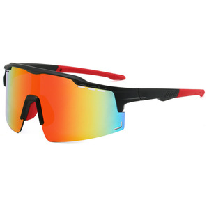 Lunettes de soleil polarisées pour le cyclisme, verre monobloc, protection contre le vent et les UV, lunettes de sport - Product Image 4