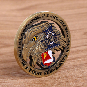 Custom Metal US The First marker Eagle Copper Challenge Coin - Product Image 3