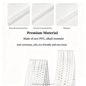 Bande de protection d'<span class=keywords><strong>angle</strong></span> en PVC autocollante pour cloisons sèches, rouleau de 5 cm x 40 m - Product Image 4