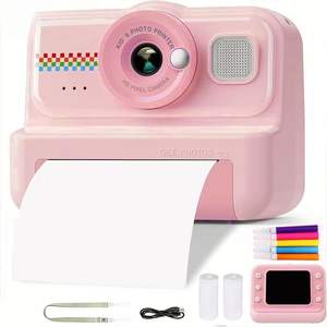 Cámara Instantánea para Niños, Impresión Instantánea, 1080P HD, Doble Lente, Cámara Digital para Selfies, Zoom Óptico 16x, Gran Angular de 75°, Pantalla IPS a Color de 2.4 Pulgadas - Product Image 1