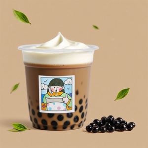 ฝาปิดเครื่องดื่มกาแฟเย็นแบบใช้แล้วทิ้ง ขนาด 8/10/12/14/16/32 ออนซ์  สำหรับชาไข่มุก  พลาสติก PET ใส  ผนังเดี่ยว  ออกแบบโลโก้ได้ตามต้องการ  ลายยอดนิยม - Product Image 4