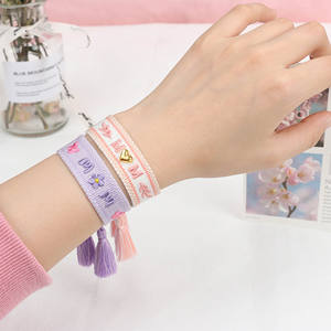 10 pz festa della mamma ricamo braccialetto <span class=keywords><strong>ti</strong></span> amo mamma per sempre mia madre Super mamma braccialetto gioielli regali per Mama nappa braccialetto - Product Image 5