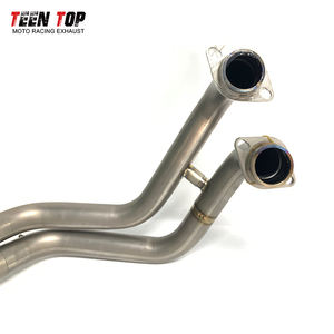 Sistema de escape para motocicleta TEENTOP 2019 + Adventurer para Yamaha <span class=keywords><strong>Tenere</strong></span> 700, tubo de escape de titanio, codo de escape delantero de 43mm - Product Image 4