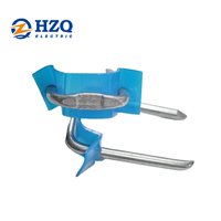 Agrafes métalliques isolées HZQ pour câbles électriques NM, BX, MC, AC, UF, bleues, fabriquées en Chine