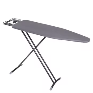 Planche à repasser pliante sur pied avec grille en fer, support en tube d'acier, design multifonctionnel <span class=keywords><strong>et</strong></span> portable, inclut un porte-<span class=keywords><strong>vêtements</strong></span> - Product Image 2