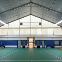 Tente de sport pour padel à grande portée, structure en aluminium pour la construction de plusieurs terrains de padel
