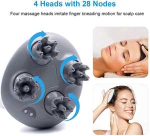 Masajeador de cuero cabelludo de cabeza eléctrico impermeable de alta calidad piernas pies espalda cuello y cabeza Mini masajeador - Product Image 3