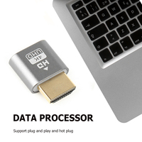 Carte graphique HDMI Affichage virtuel jusqu'à 3840x2160 Mini écran de verrouillage Vidéo Prise factice Dispositif d'émulateur Accessoires de données informatiques