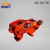 Attache rapide hydraulique pour excavatrice de 1,5 à 40 tonnes, coupleur monobloc robuste avec double verrouillage de sécurité pour la construction