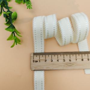 Banda Elástica de Costura de Nailon y Poliéster de Alta Elasticidad, 19 mm de Ancho, Color Blanco y Negro, de Alta Calidad, para Ropa Interior - Product Image 4