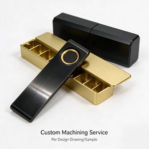 Servicios de Producción Personalizados de Fábrica, Caja Deslizante de Aleación de Aluminio Mecanizada por CNC, Contenedor de Almacenamiento Metálico Largo con Anodizado Degradado Personalizado - Product Image 1