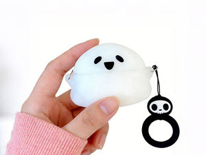 Étui mignon pour <span class=keywords><strong>AirPods</strong></span> Pro <span class=keywords><strong>3</strong></span> 2026 Dessin animé drôle Anime Fantôme Housse de protection en silicone Compatible avec AirPod Pro <span class=keywords><strong>3</strong></span>ème génération - Product Image 1