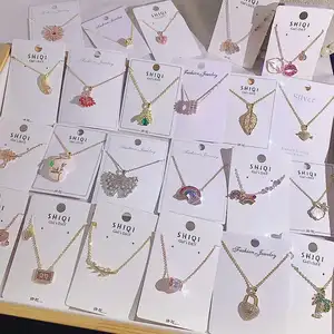 80-150pcs 1kg fashion jewelry necklaces bulk factory wholesale chaine au cou femme en gros bijoux sell by weight China