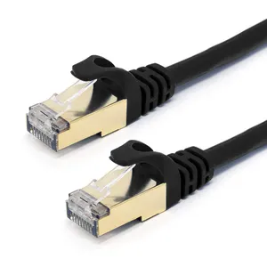 Glory high quality high performance ethernet cable rj45 BC 32 awg flat cable 1m cat7 patch cord