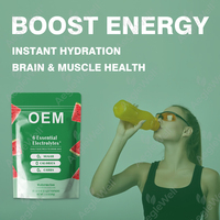 Aeglewell OEM/ODM Poudre d'électrolytes saveur pastèque en sachets individuels - Mélange d'hydratation rapide pour l'entraînement et les voyages