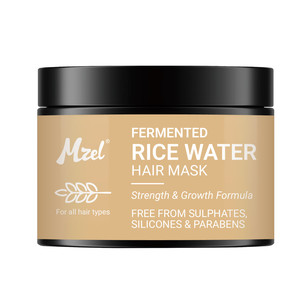 Masque capillaire à l'eau de riz fermentée, réparation des cheveux abîmés, réduction des frisottis, anti-chute de cheveux, masque capillaire nourrissant en profondeur - Product Image 1