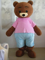 Costume de mascotte d'ours brun en peluche douce, personnalisé par Blue Sky OEM, pour adultes, idéal pour la publicité, les événements d'Halloween et les cosplay de personnages de dessins animés.
