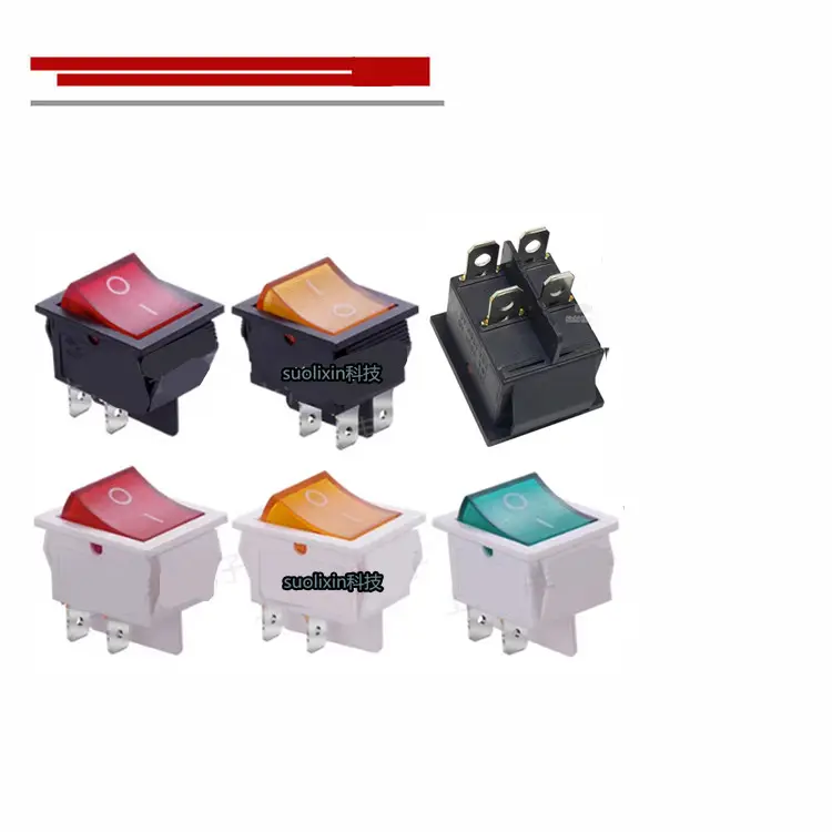 NEW KCD1/KCD2/KCD2/KCD3/KCD4 6A 16A 250V 10*15/15*21/25*31 mm Rocker Switch 10x15mm 15x21mm 25x31mm KCD2 PCB Rocker Switch