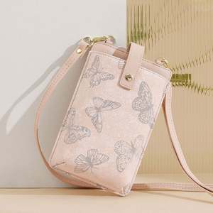 Vertical Butterfly Crossbody Women's Phone Bag Multifunctional PU Leather Fashion Phone <b>Backpack</b> - Product Image 5