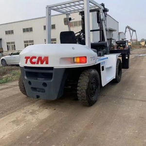 Chariot élévateur TCM d'occasion 7 tonnes FD70 en excellent état, en stock usine, vente chaude avec pompe, moteur, boîte de vitesses et roulement d'origine - Product Image 6