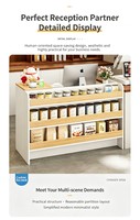 Comptoir de caisse en MDF pour supermarchés et commerces de détail, idéal pour les magasins de proximité et les épiceries