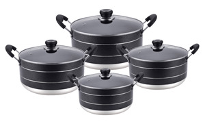 ชุดหม้อและกระทะอลูมิเนียมกันติดสำหรับเครื่องครัว7ชิ้น - Product Image 2