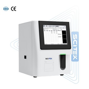 Analizador de Hematología automatizado de 3 partes de alto rendimiento SCITEK 21 parámetros Pantalla táctil 50.000 Almacenamiento de resultados Veterinario - Product Image 4