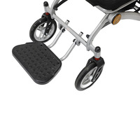 Fauteuil roulant électrique pliable léger 24V6Ah, confortable et motorisé pour personnes âgées