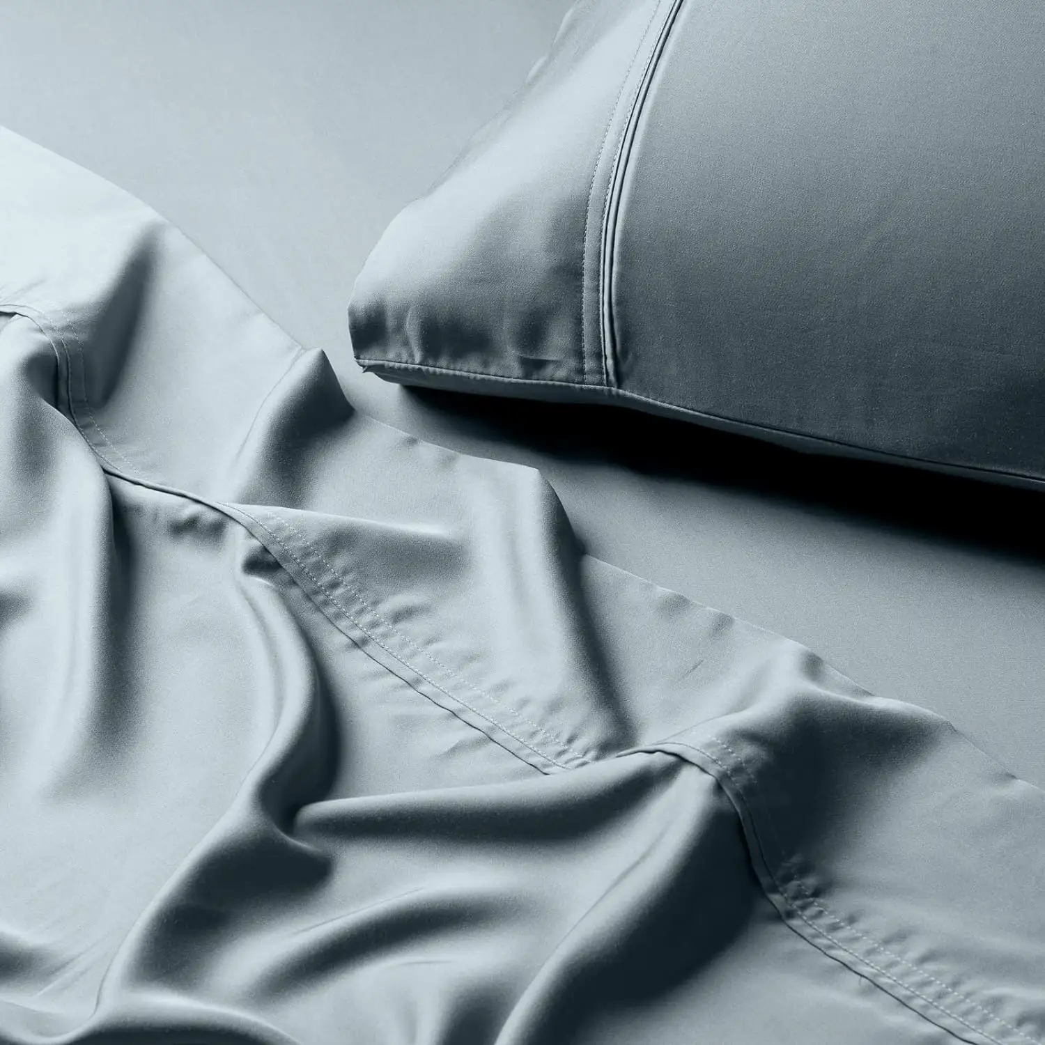 Drap de lit de luxe pur tencel 100% drap de lit king size ensemble de literie draps en lyocell linge de lit poches profondes