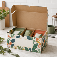 Boîte d'emballage recyclée pour colis postaux, boîte pliante personnalisée pour emballage alimentaire, boîte postale avec boîte cadeau