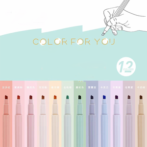 Marqueur artistique octogonal à pointe souple, protection oculaire douce, couleur vive, <span class=keywords><strong>surligneur</strong></span> pour fournitures scolaires d'étudiants - <span class=keywords><strong>Prix</strong></span> usine de gros - Product Image 1