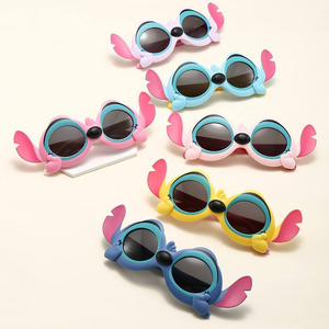 Gafas de Sol Acrílicas de Dibujos Animados para Niños, Protección UV, Regalo Portátil para Fiestas de Halloween y Navidad, Gafas de Sol para Bebés - Product Image 1
