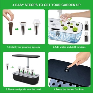 Indoor Small Home Planter Smart Flower <strong>Herb</strong> Garden Led Grow Light Aquaponic <strong>Hydroponic</strong> Growing Systems Hydroponics System - Product Image 4