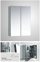 LED kabinet cermin dinding kabinet cermin kamar mandi proyek di Hangzhou